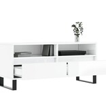 VidaXL Tv-meubel 100x34,5x44,5 cm bewerkt hout hoogglans wit