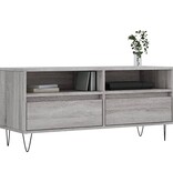VidaXL Tv-meubel 100x34,5x44,5 cm bewerkt hout grijs sonoma eikenkleur