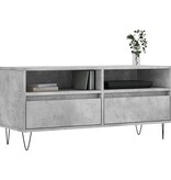 VidaXL Tv-meubel 100x34,5x44,5 cm bewerkt hout betongrijs