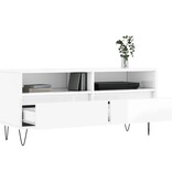 VidaXL Tv-meubel 100x34,5x44,5 cm bewerkt hout hoogglans wit