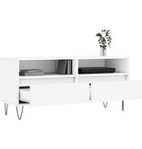 vidaXL Tv-meubel 100x34,5x44,5 cm bewerkt hout wit