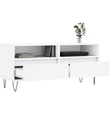 VidaXL Tv-meubel 100x34,5x44,5 cm bewerkt hout wit