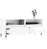 VidaXL Tv-meubel 100x34,5x44,5 cm bewerkt hout hoogglans wit