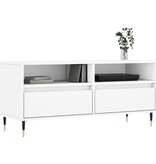 VidaXL Tv-meubel 100x34,5x44,5 cm bewerkt hout wit