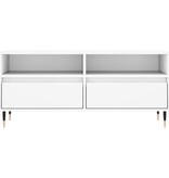 VidaXL Tv-meubel 100x34,5x44,5 cm bewerkt hout wit