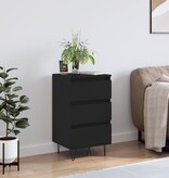 VidaXL Dressoir 40x35x70 cm bewerkt hout zwart