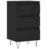 VidaXL Dressoir 40x35x70 cm bewerkt hout zwart