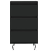 VidaXL Dressoir 40x35x70 cm bewerkt hout zwart