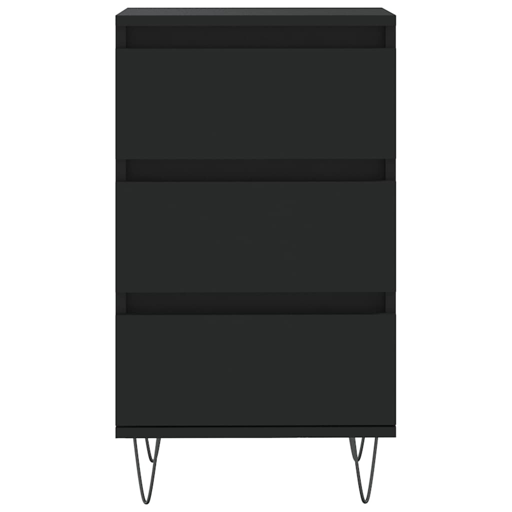 VidaXL Dressoir 40x35x70 cm bewerkt hout zwart