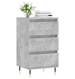 VidaXL Dressoir 40x35x70 cm bewerkt hout betongrijs