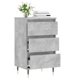 VidaXL Dressoir 40x35x70 cm bewerkt hout betongrijs