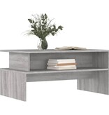 VidaXL Salontafel 90x55x42,5 cm bewerkt hout grijs sonoma eikenkleur