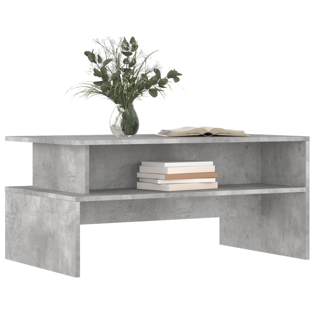 VidaXL Salontafel 90x55x42,5 cm bewerkt hout betongrijs