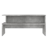 VidaXL Salontafel 90x55x42,5 cm bewerkt hout betongrijs
