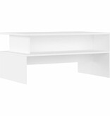 VidaXL Salontafel 90x55x42,5 cm bewerkt hout wit