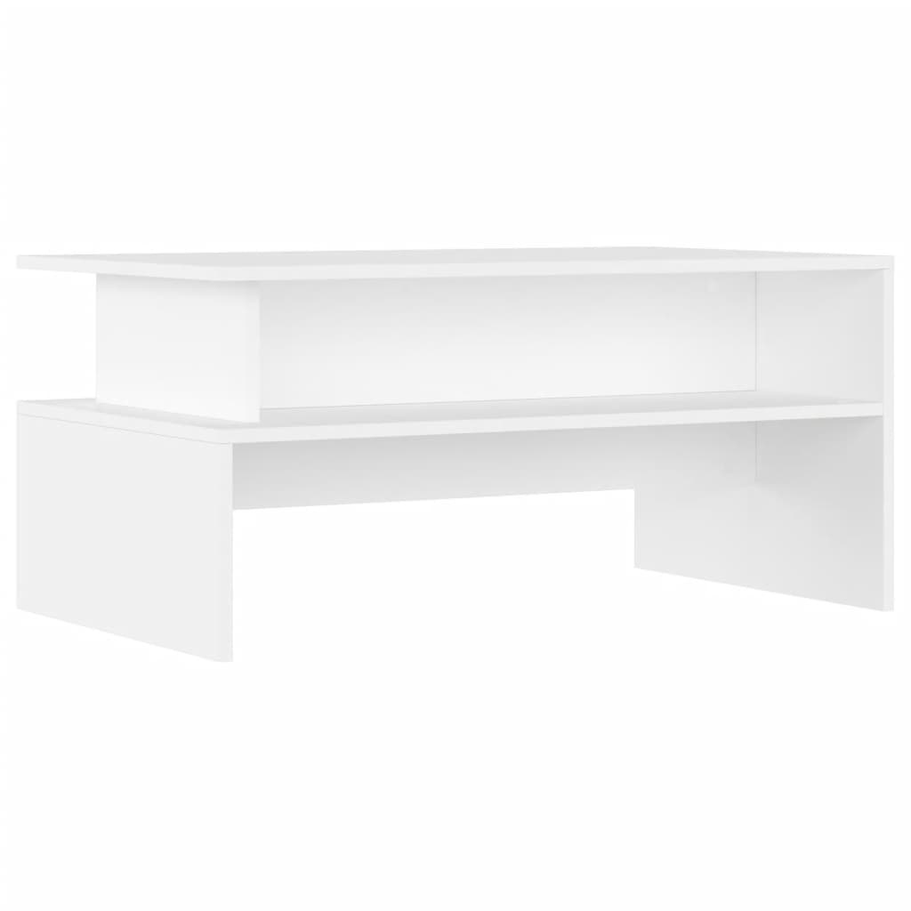 VidaXL Salontafel 90x55x42,5 cm bewerkt hout wit