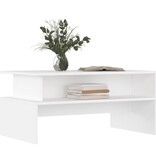 VidaXL Salontafel 90x55x42,5 cm bewerkt hout wit