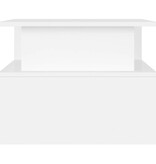 VidaXL Salontafel 90x55x42,5 cm bewerkt hout wit