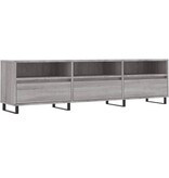 vidaXL Tv-meubel 150x30x44,5 cm bewerkt hout grijs sonoma eikenkleurig