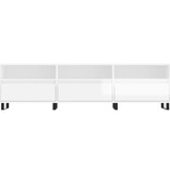 VidaXL Tv-meubel 150x30x44,5 cm bewerkt hout hoogglans wit