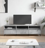 VidaXL Tv-meubel 150x30x44,5 cm bewerkt hout betongrijs
