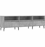 VidaXL Tv-meubel 150x30x44,5 cm bewerkt hout betongrijs