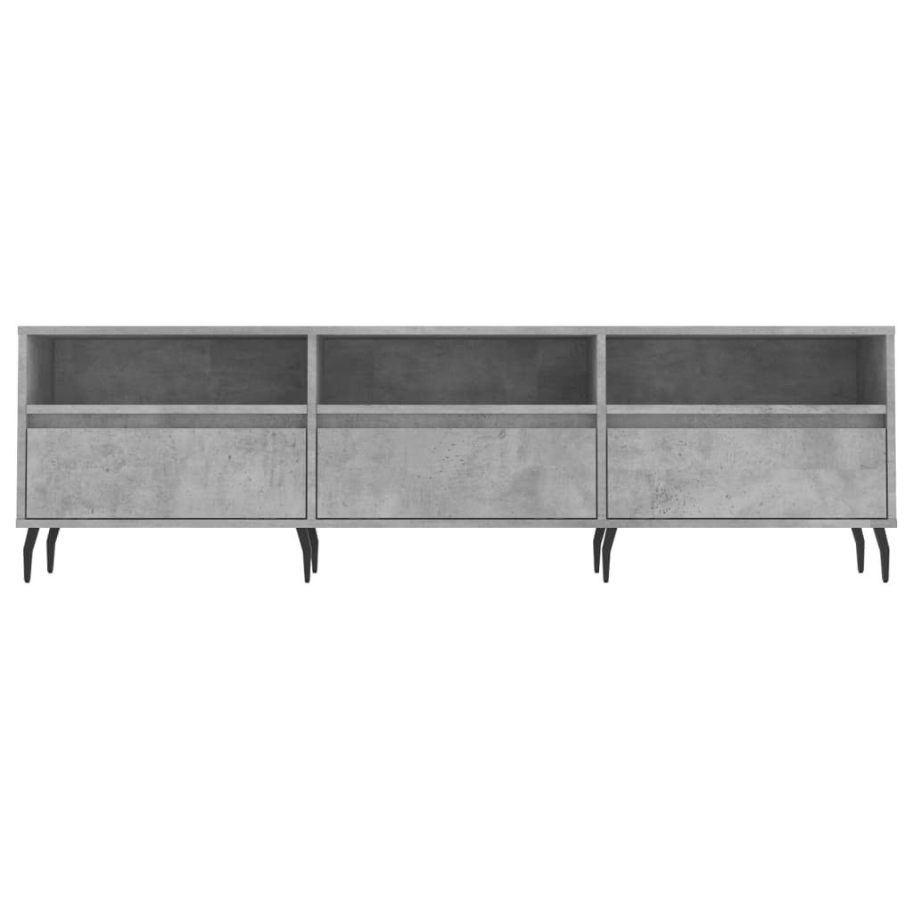 VidaXL Tv-meubel 150x30x44,5 cm bewerkt hout betongrijs