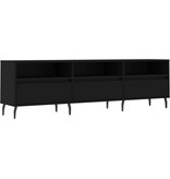 VidaXL Tv-meubel 150x30x44,5 cm bewerkt hout zwart