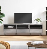 VidaXL Tv-meubel 150x30x44,5 cm bewerkt hout grijs sonoma eikenkleurig
