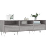 VidaXL Tv-meubel 150x30x44,5 cm bewerkt hout grijs sonoma eikenkleurig