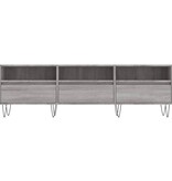 VidaXL Tv-meubel 150x30x44,5 cm bewerkt hout grijs sonoma eikenkleurig