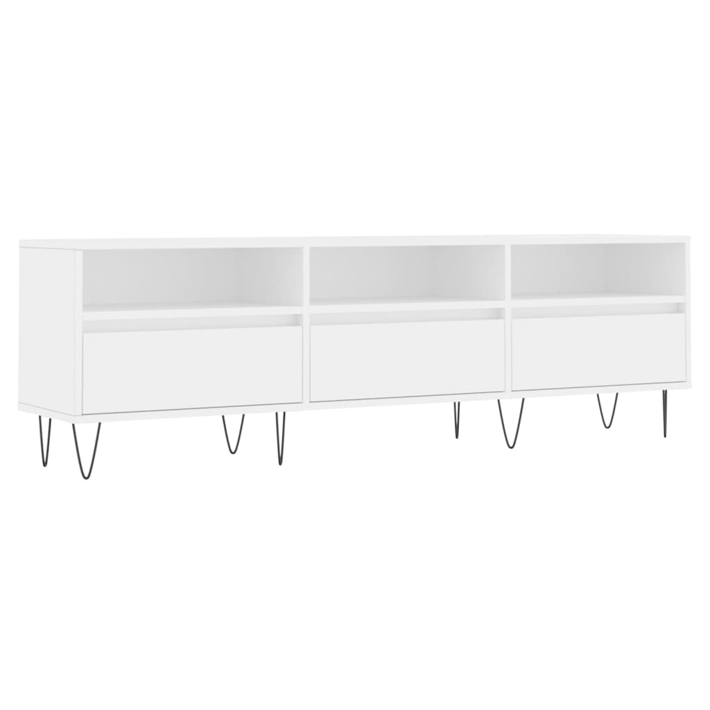 VidaXL Tv-meubel 150x30x44,5 cm bewerkt hout wit