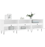 VidaXL Tv-meubel 150x30x44,5 cm bewerkt hout wit