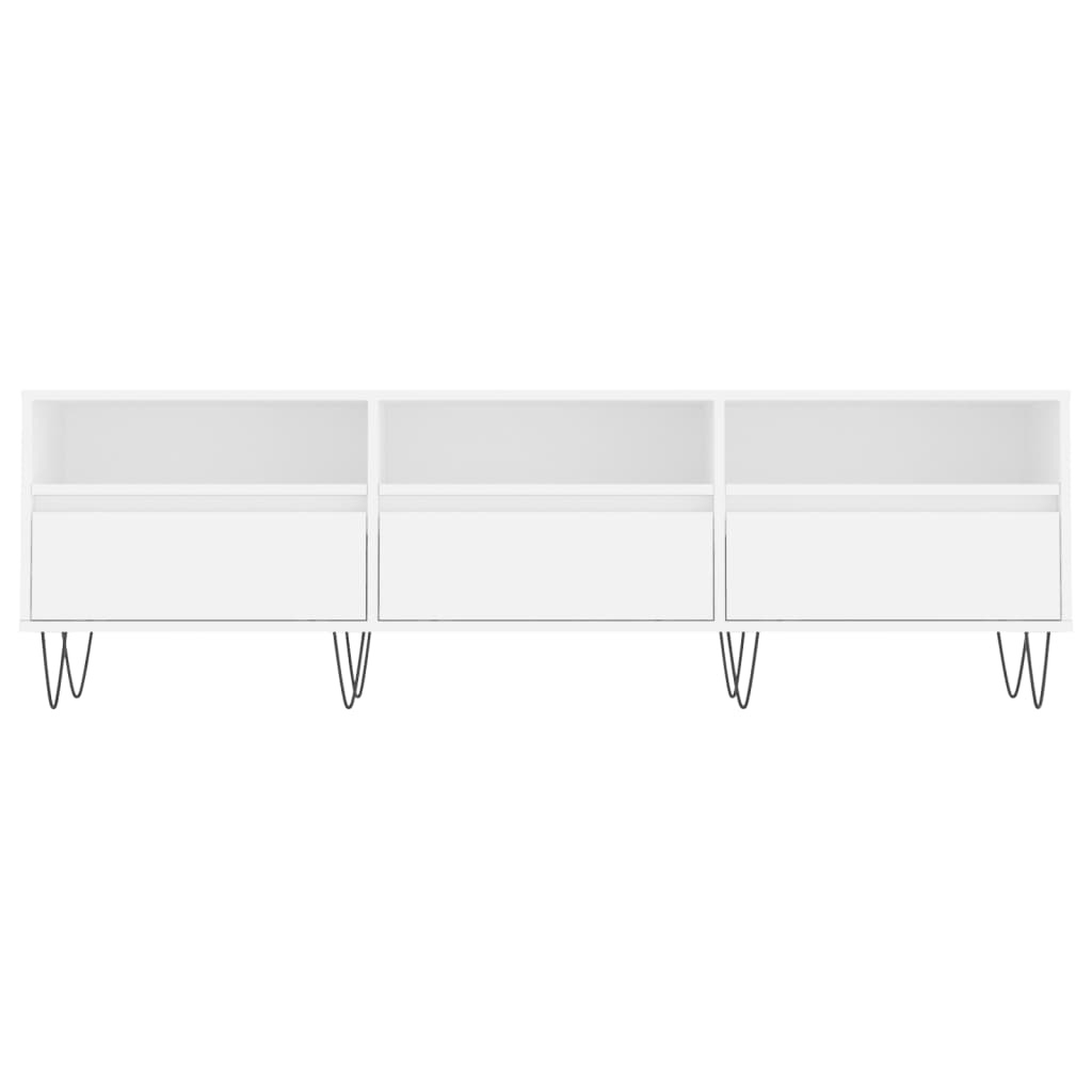 VidaXL Tv-meubel 150x30x44,5 cm bewerkt hout wit