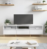 VidaXL Tv-meubel 150x30x44,5 cm bewerkt hout hoogglans wit