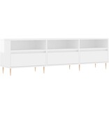 VidaXL Tv-meubel 150x30x44,5 cm bewerkt hout hoogglans wit