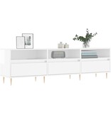 VidaXL Tv-meubel 150x30x44,5 cm bewerkt hout hoogglans wit