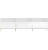 VidaXL Tv-meubel 150x30x44,5 cm bewerkt hout hoogglans wit