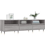VidaXL Tv-meubel 150x30x44,5 cm bewerkt hout grijs sonoma eikenkleurig
