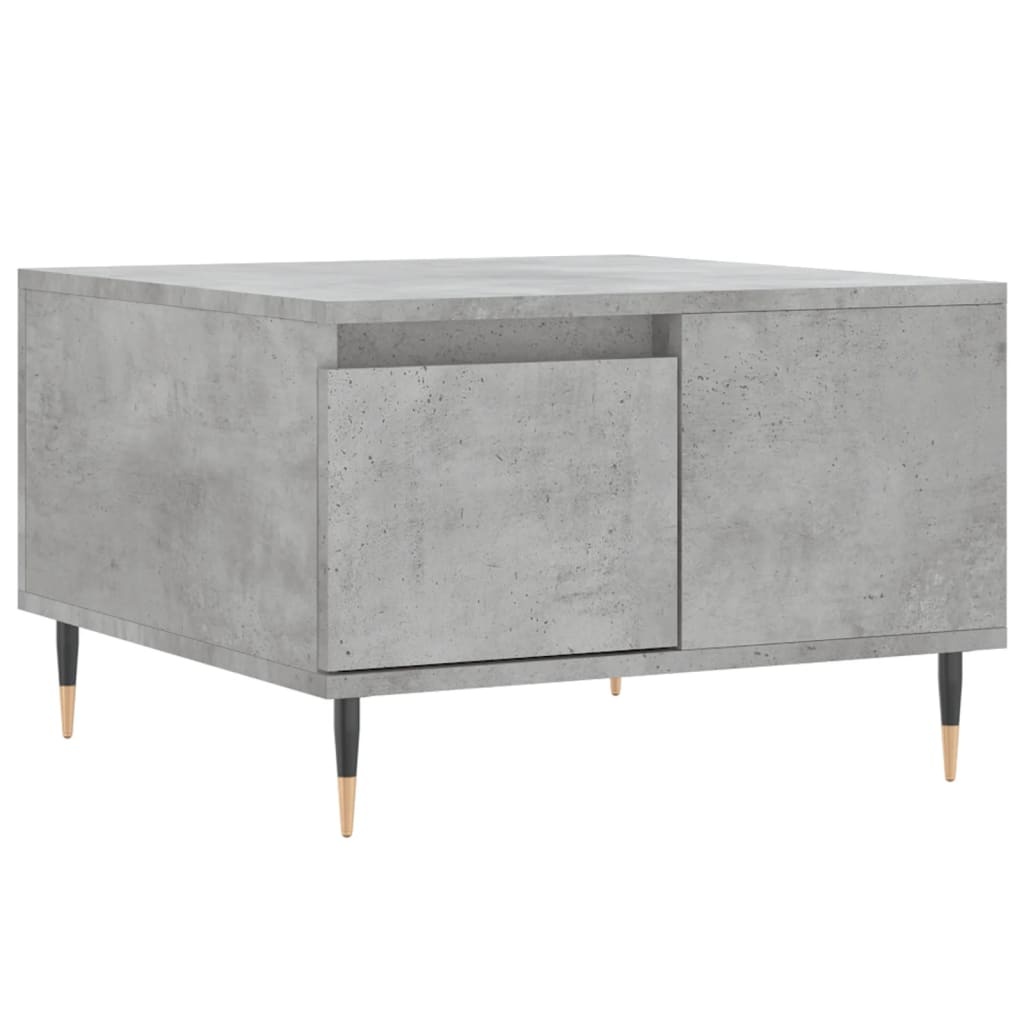 VidaXL Salontafel 55x55x36,5 cm bewerkt hout betongrijs