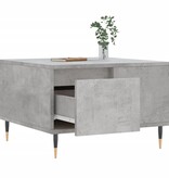 VidaXL Salontafel 55x55x36,5 cm bewerkt hout betongrijs