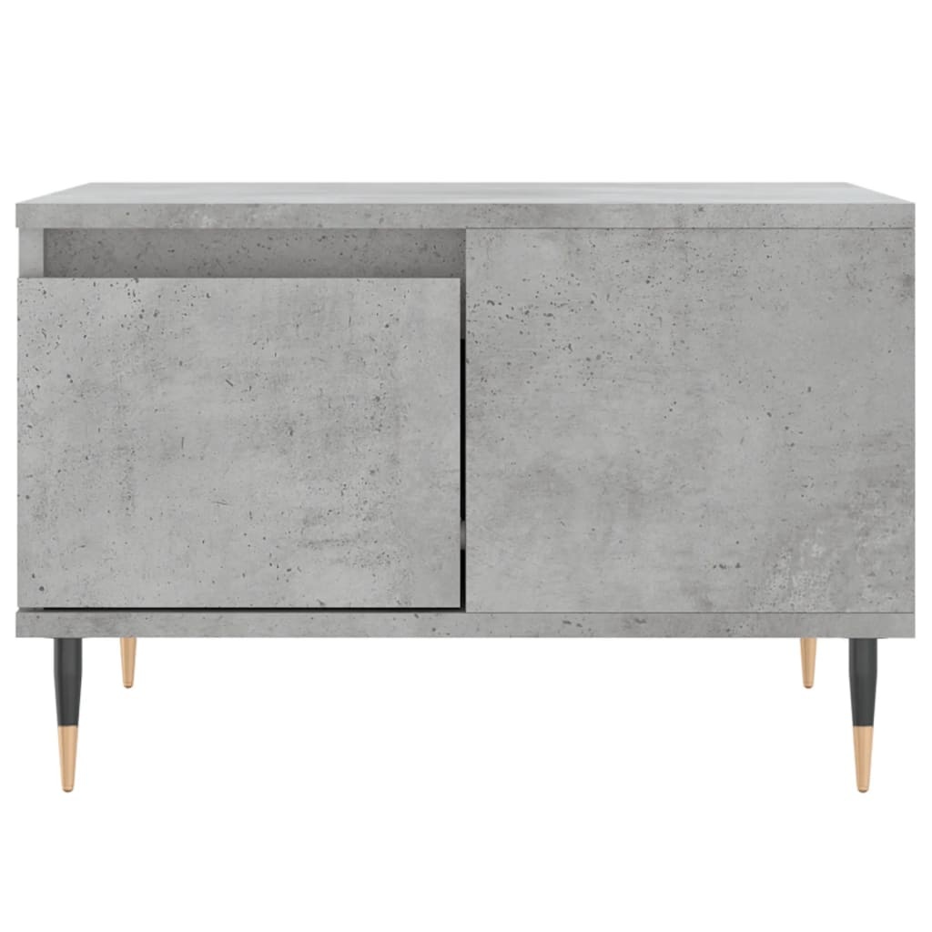 VidaXL Salontafel 55x55x36,5 cm bewerkt hout betongrijs
