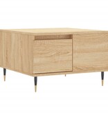 VidaXL Salontafel 55x55x36,5 cm bewerkt hout sonoma eikenkleurig