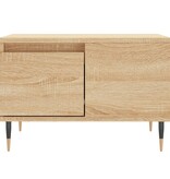 VidaXL Salontafel 55x55x36,5 cm bewerkt hout sonoma eikenkleurig