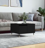 VidaXL Salontafel 55x55x36,5 cm bewerkt hout zwart
