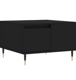 VidaXL Salontafel 55x55x36,5 cm bewerkt hout zwart