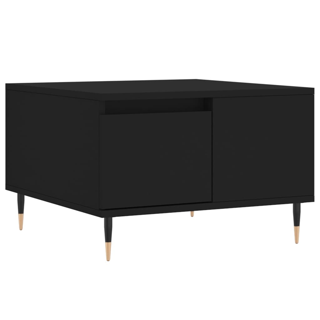 VidaXL Salontafel 55x55x36,5 cm bewerkt hout zwart
