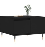 VidaXL Salontafel 55x55x36,5 cm bewerkt hout zwart