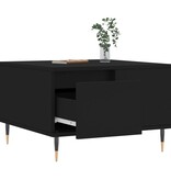 VidaXL Salontafel 55x55x36,5 cm bewerkt hout zwart