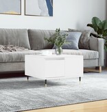 VidaXL Salontafel 55x55x36,5 cm bewerkt hout wit